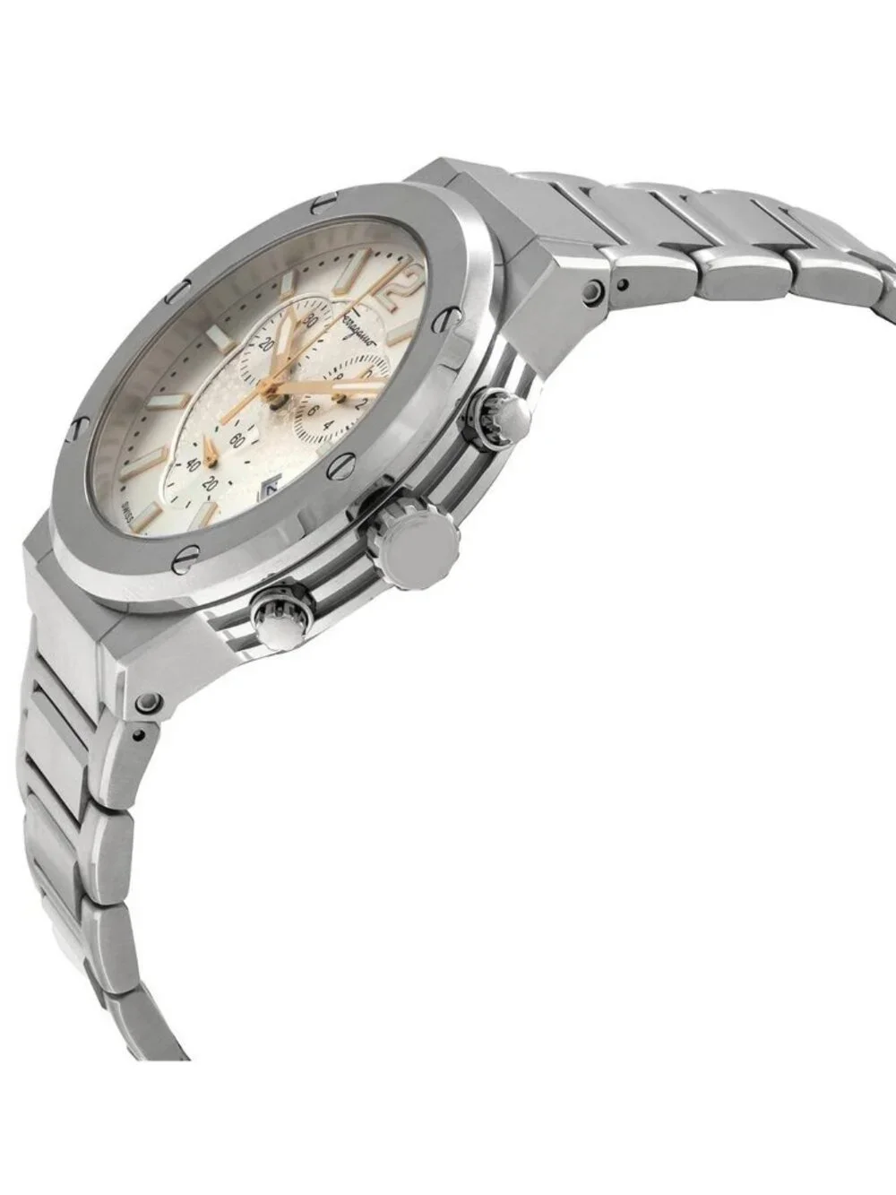 NWT Ferragamo F-80 Chronograph Quartz Men's Watch